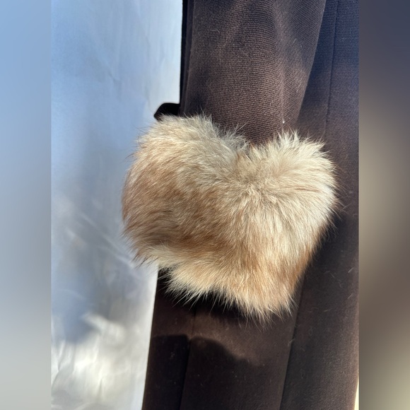 Mod Vintage 1960’s Forstmann Wool Coat Fur Cuffs - Picture 6 of 8